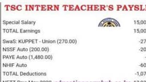 Monthly Salary For Intern Teachers For Junior Secondary School